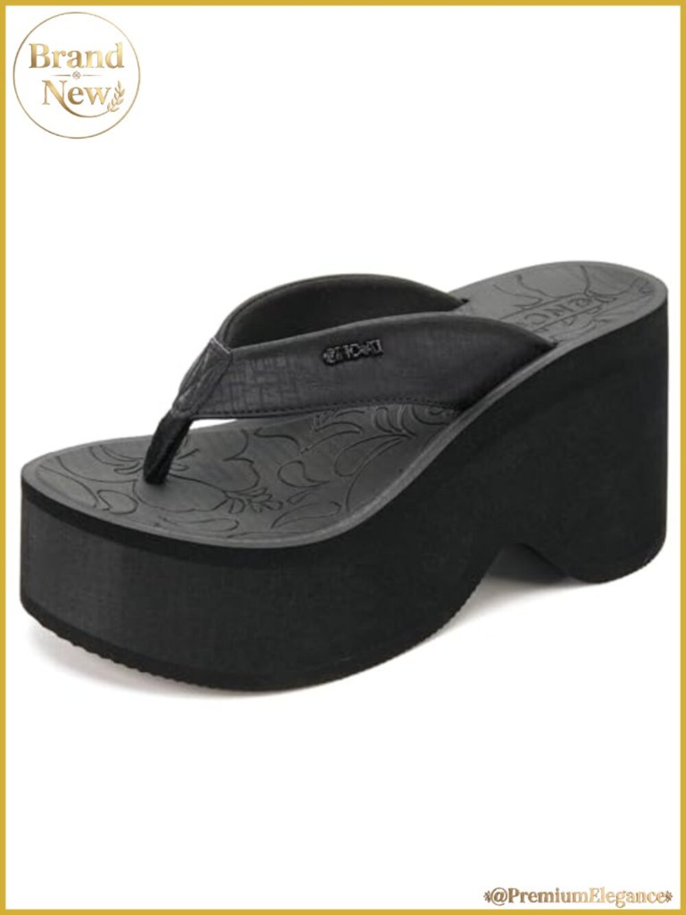 Womens Platform Chunky Sandals Arch Support Wedge Flip Flops Walking